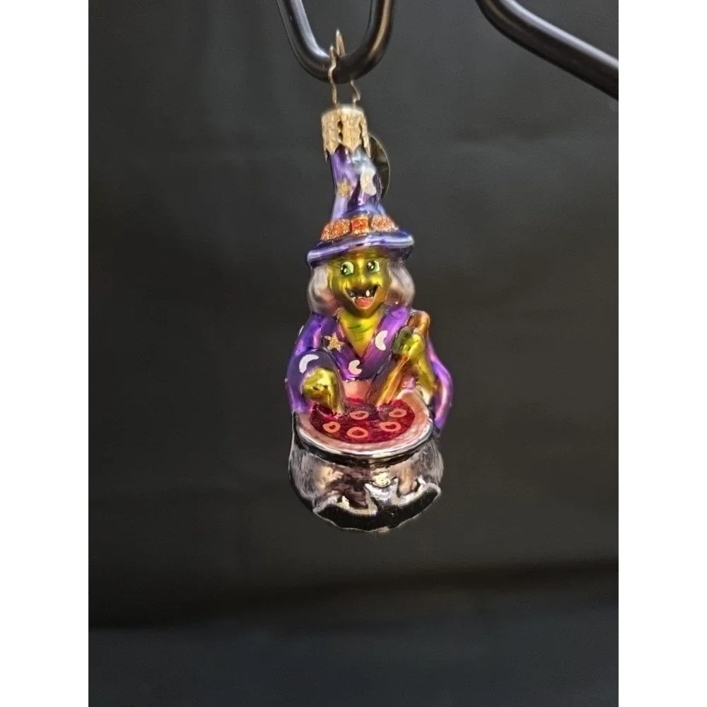 VTG 2001 Radko What's Brewing 01-848-0 Little Gem Witch Cauldron Ornament